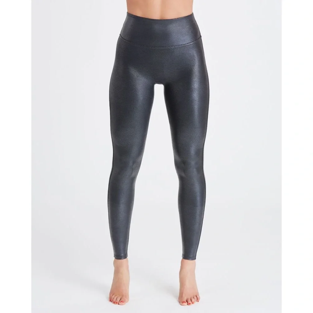 Spanx Faux Leather Croc Leggings - Picture 5 of 8